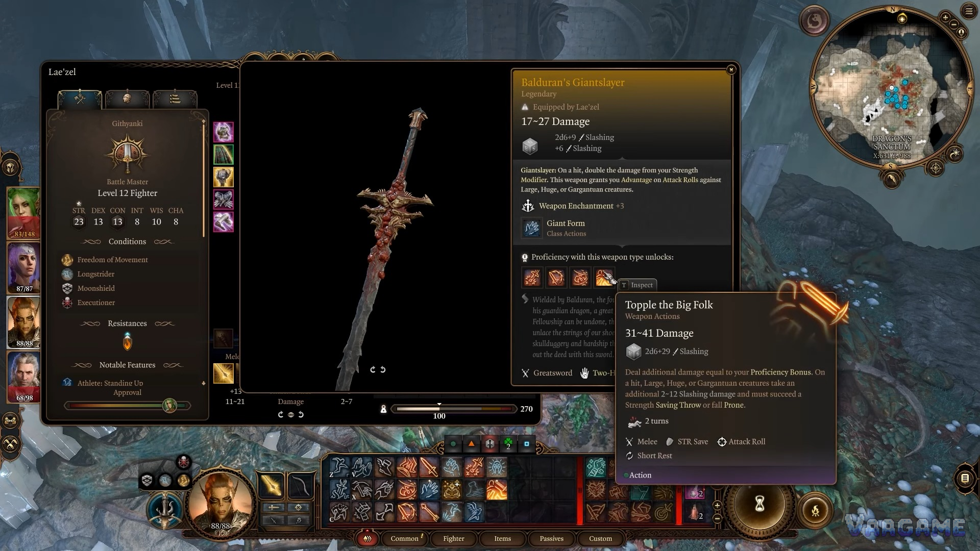 Gear progression: accuracy first, damage second