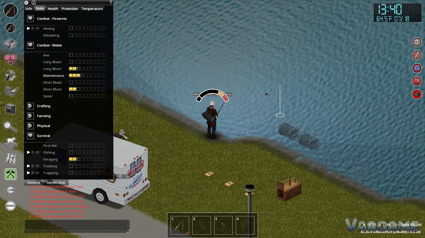 Setting traps along a lakeshore