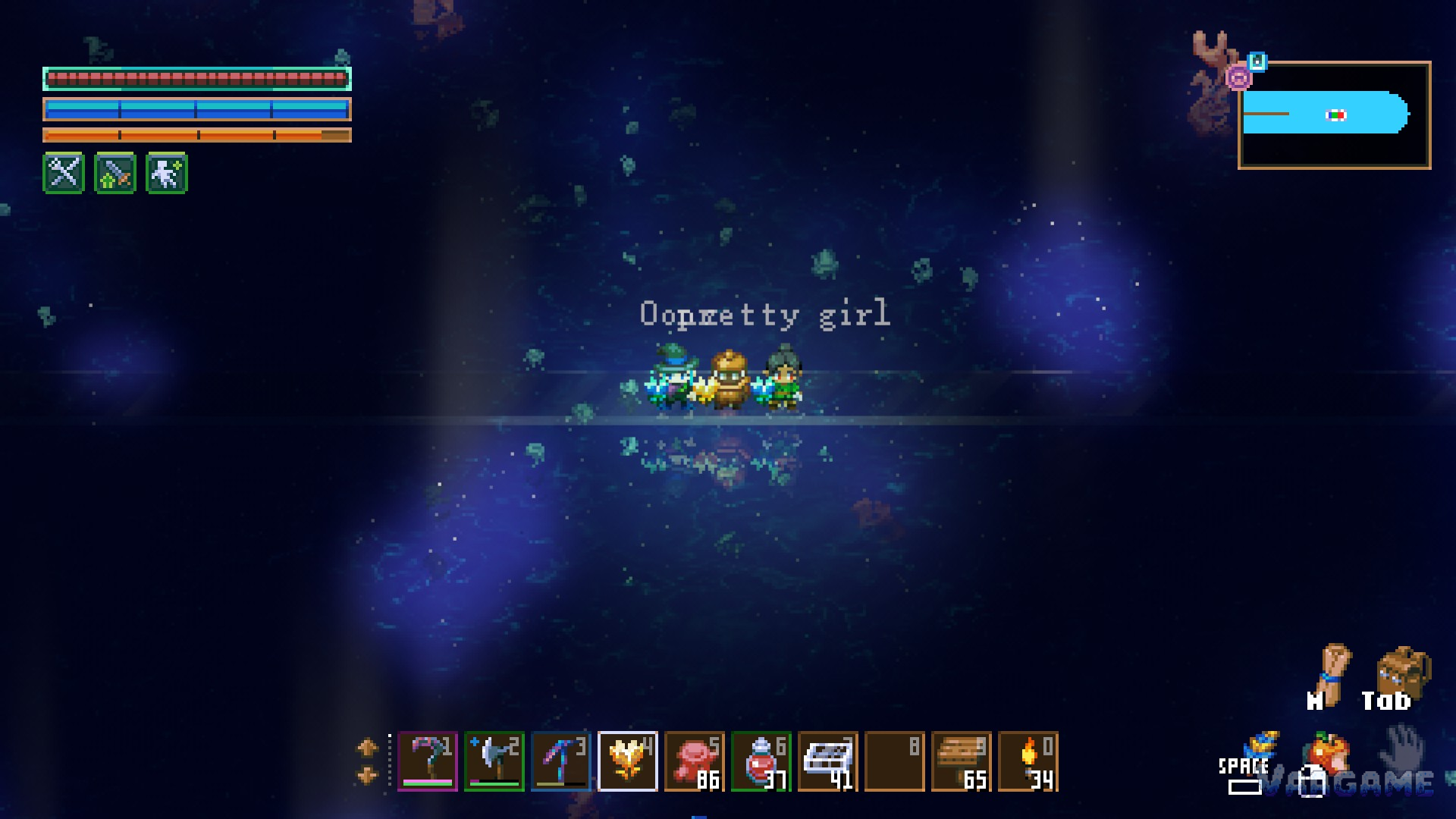 Three players sharing one boat on a night crossing