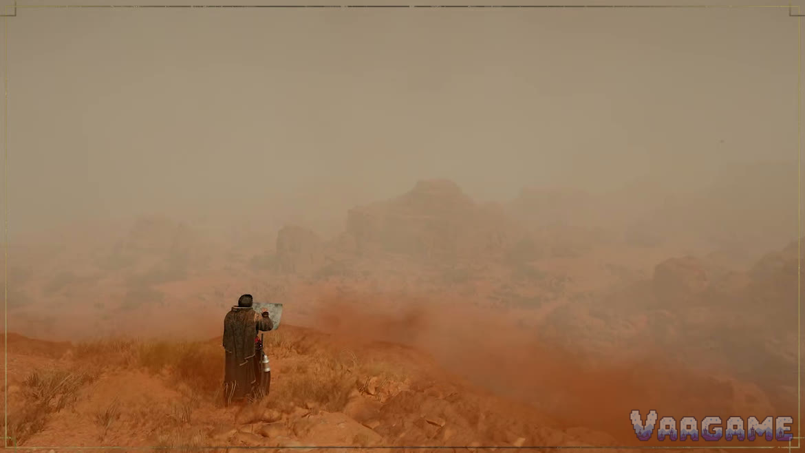 A lone figure crossing a desert in a new story thread