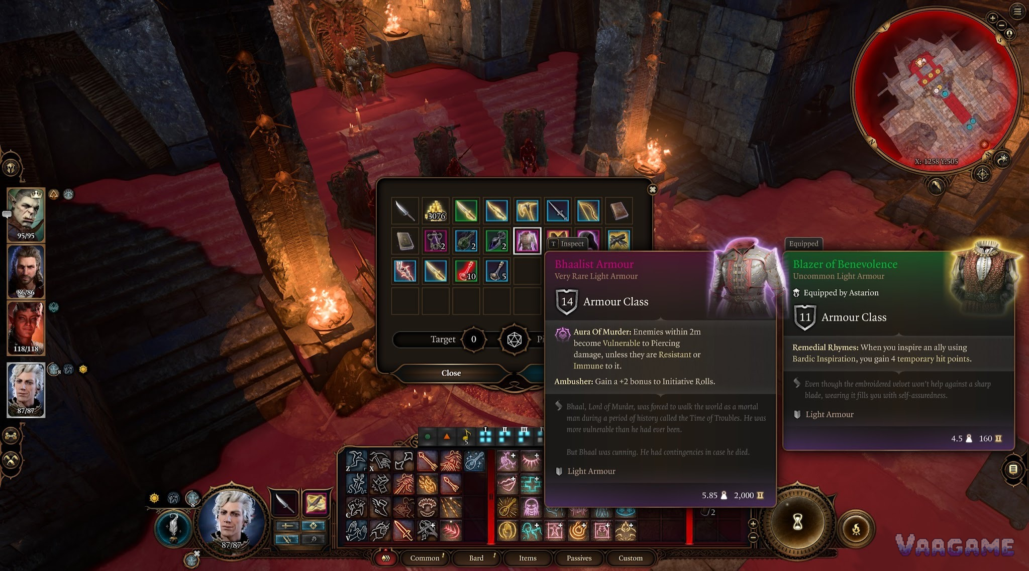 Bhaalist Armour: enormous damage, enormous story cost