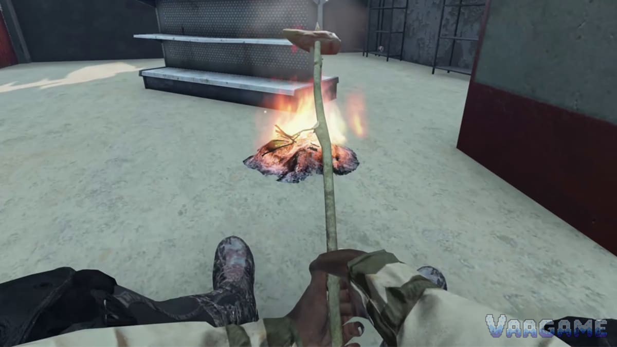Sharpened-stick cooking is one of the simplest wilderness methods because it needs no pot or pan.