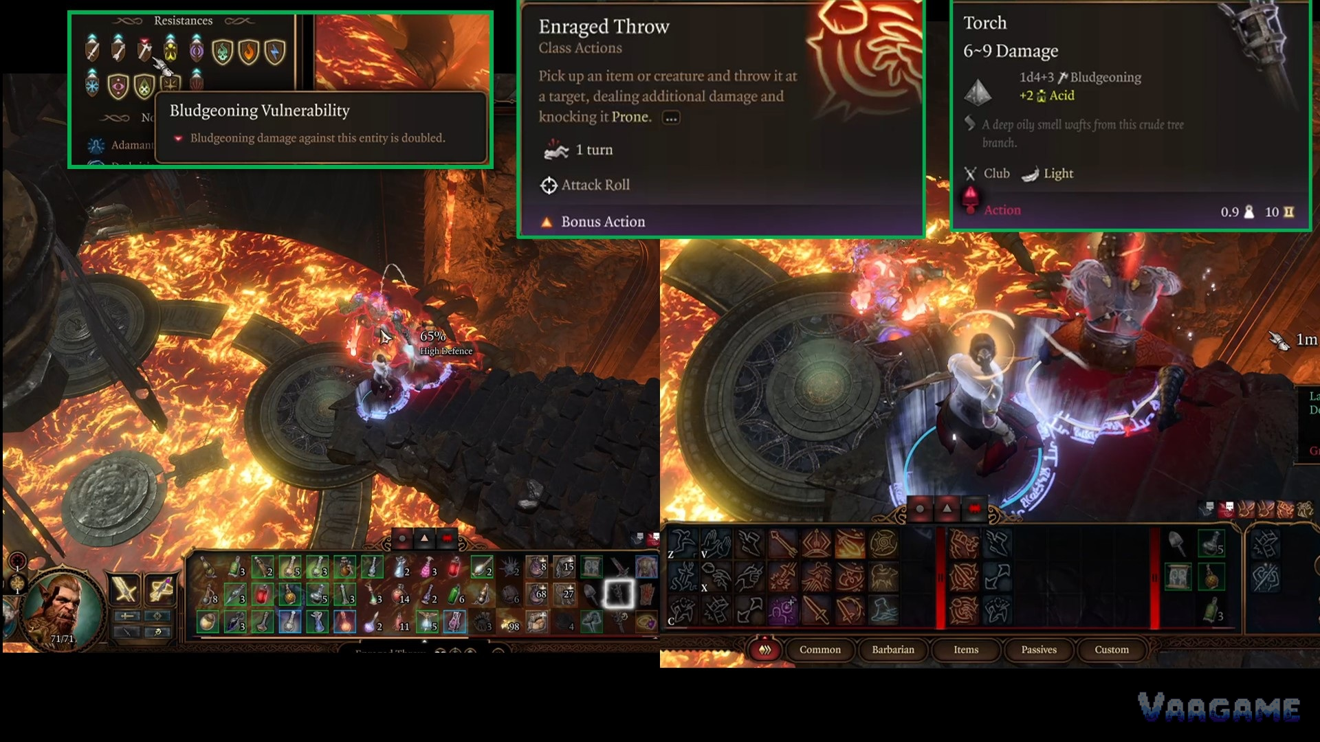 Act 1 gear: build the throw loop early