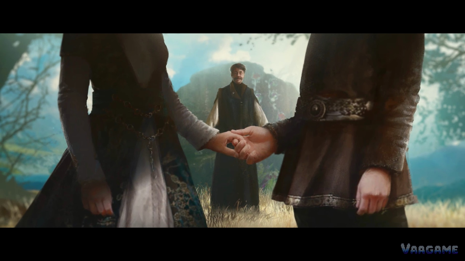 Story art of two people holding hands