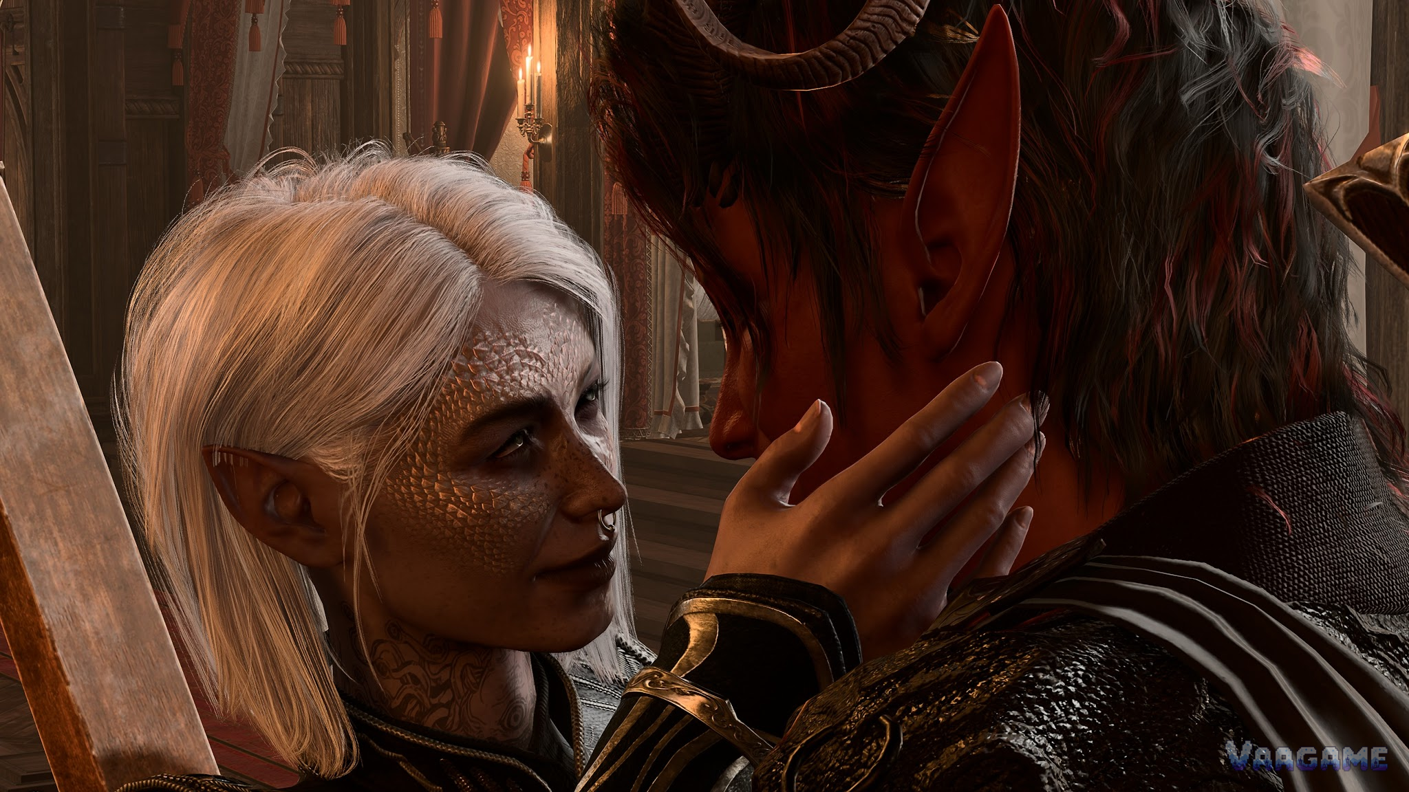 Start the romance at the tiefling celebration