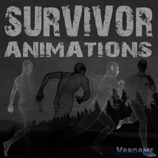 Survivor Animations wireframe figures