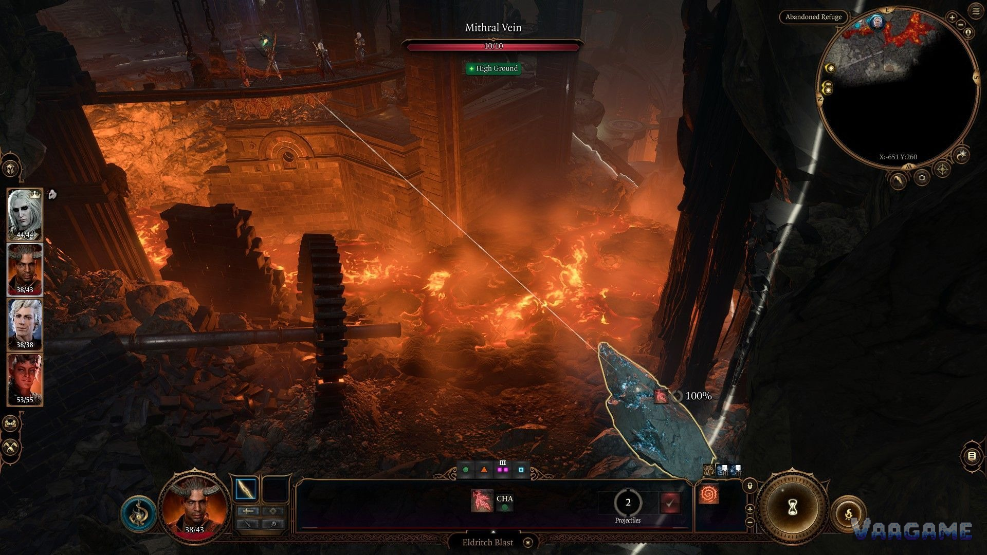 Before touching the forge: collect the ore and the moulds you actually want
