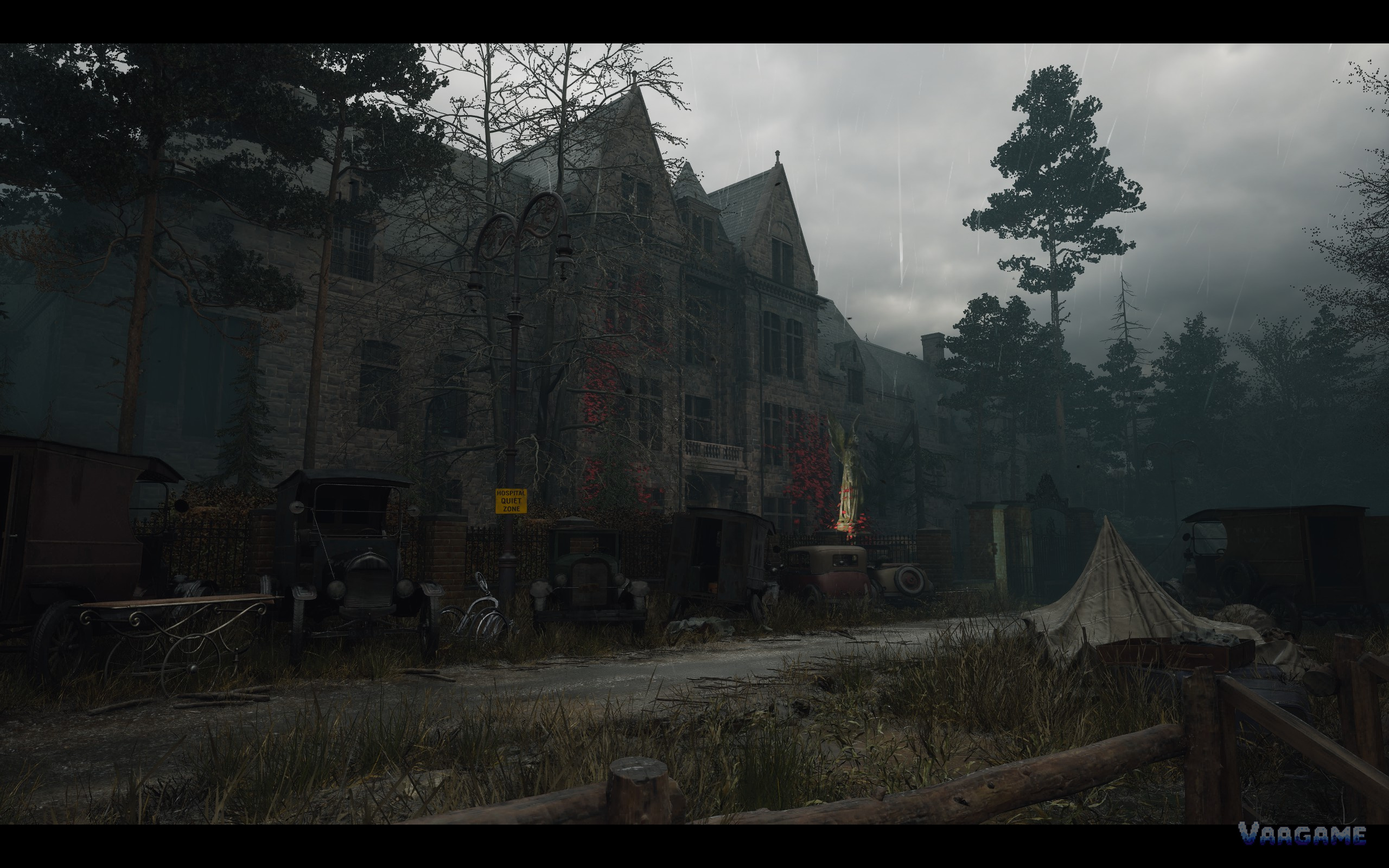 Flooded street in Arkham