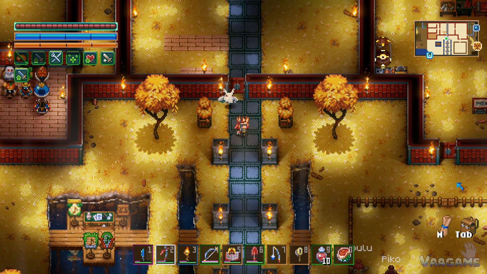 A small town base built inside the Desert of Beginnings