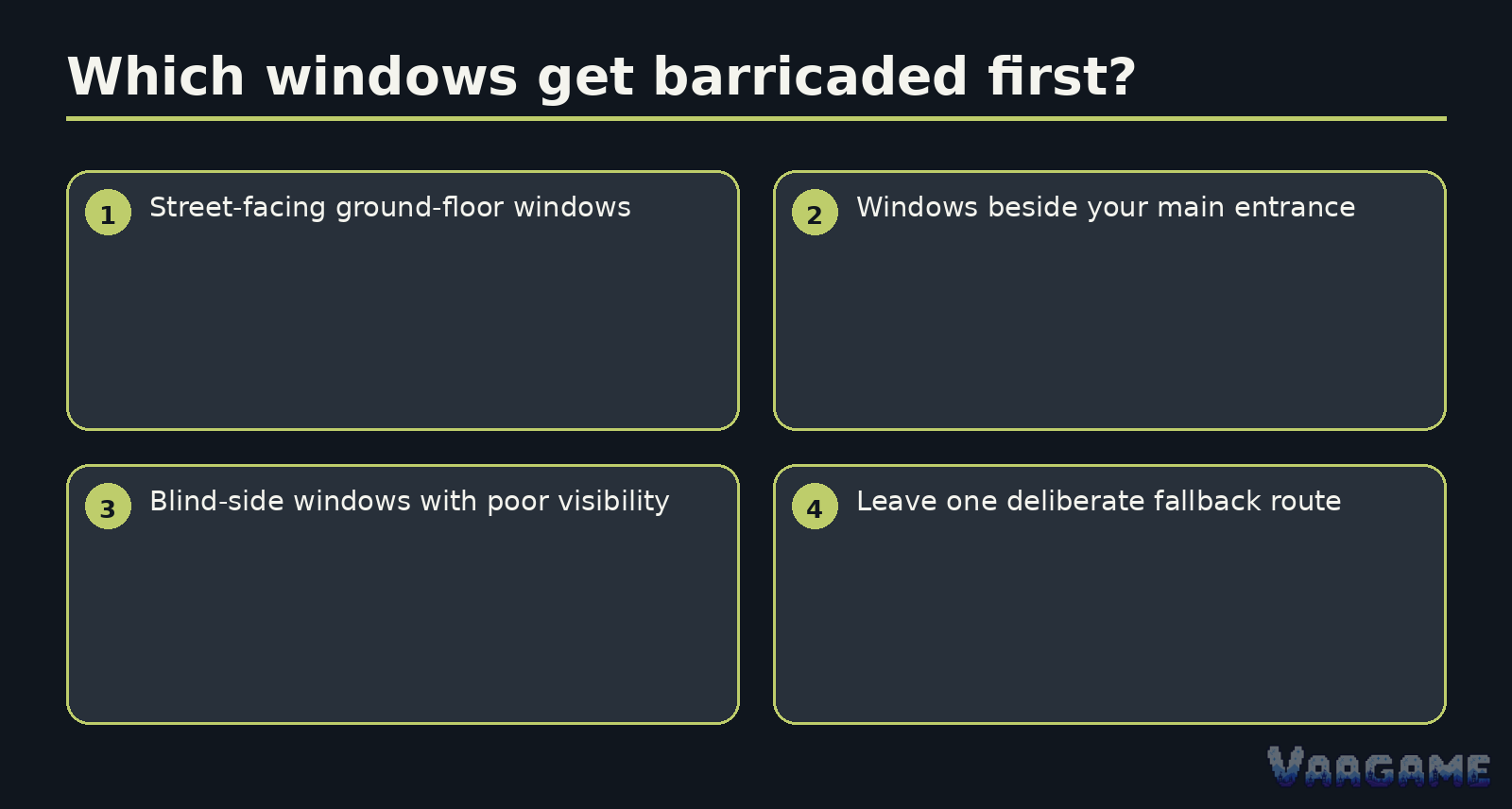 How to barricade a window