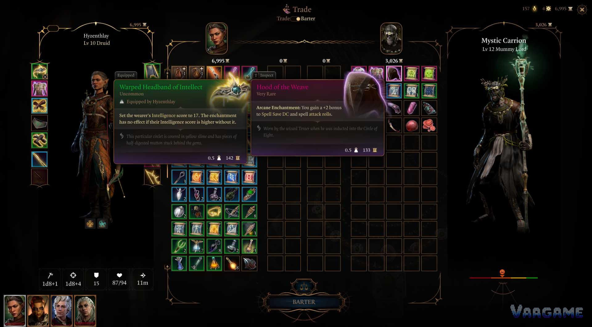 Control spell package: prepare different answers, not six concentration spells