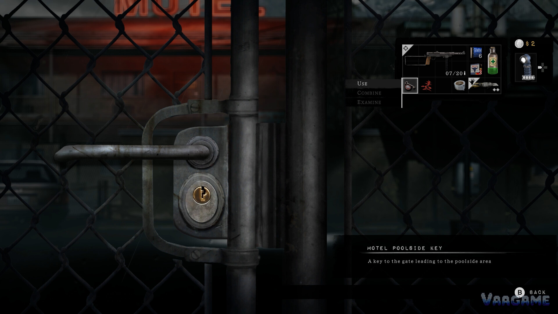 The Motel Poolside Key in the inventory