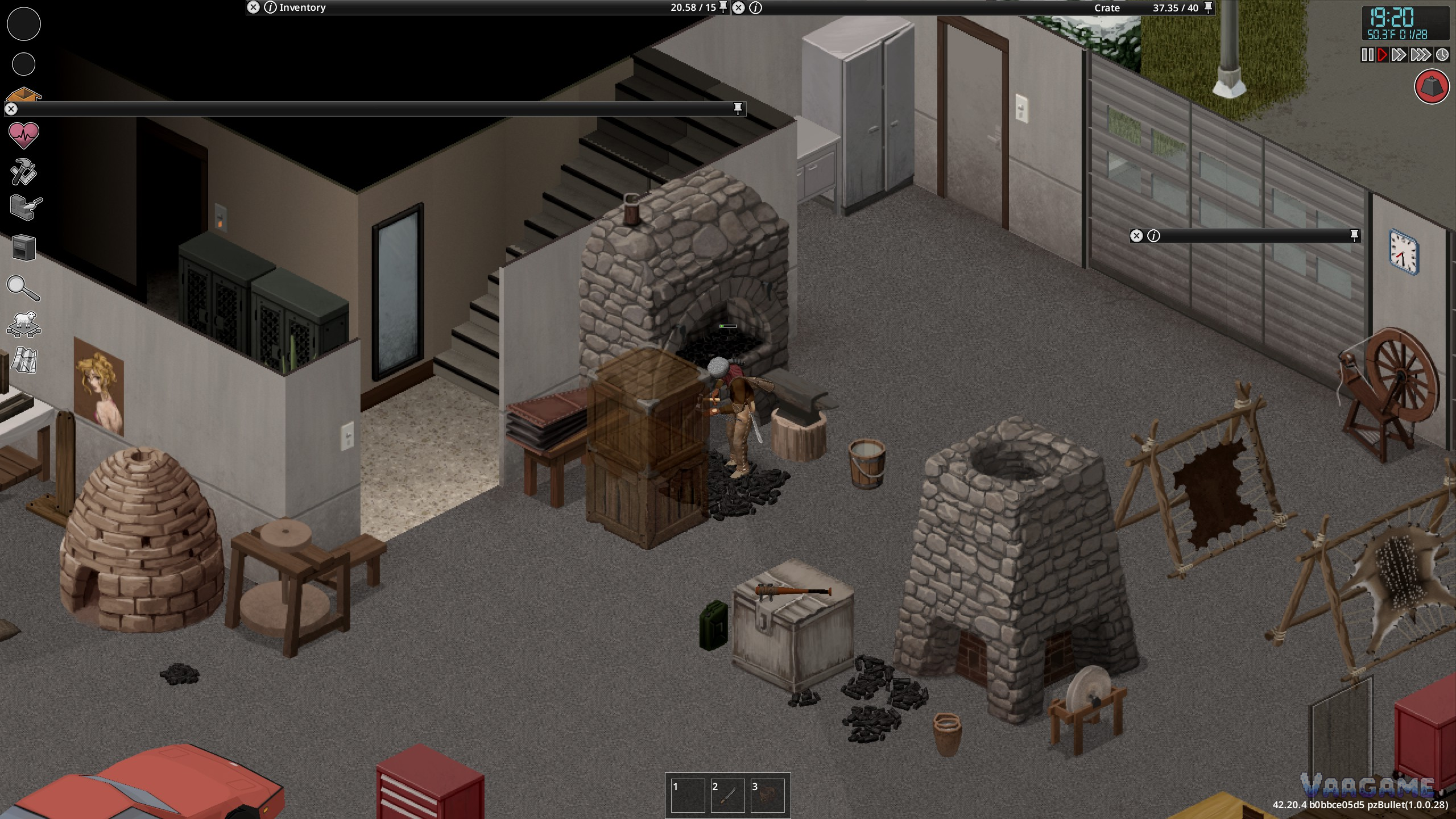 A level-10 blacksmith at work