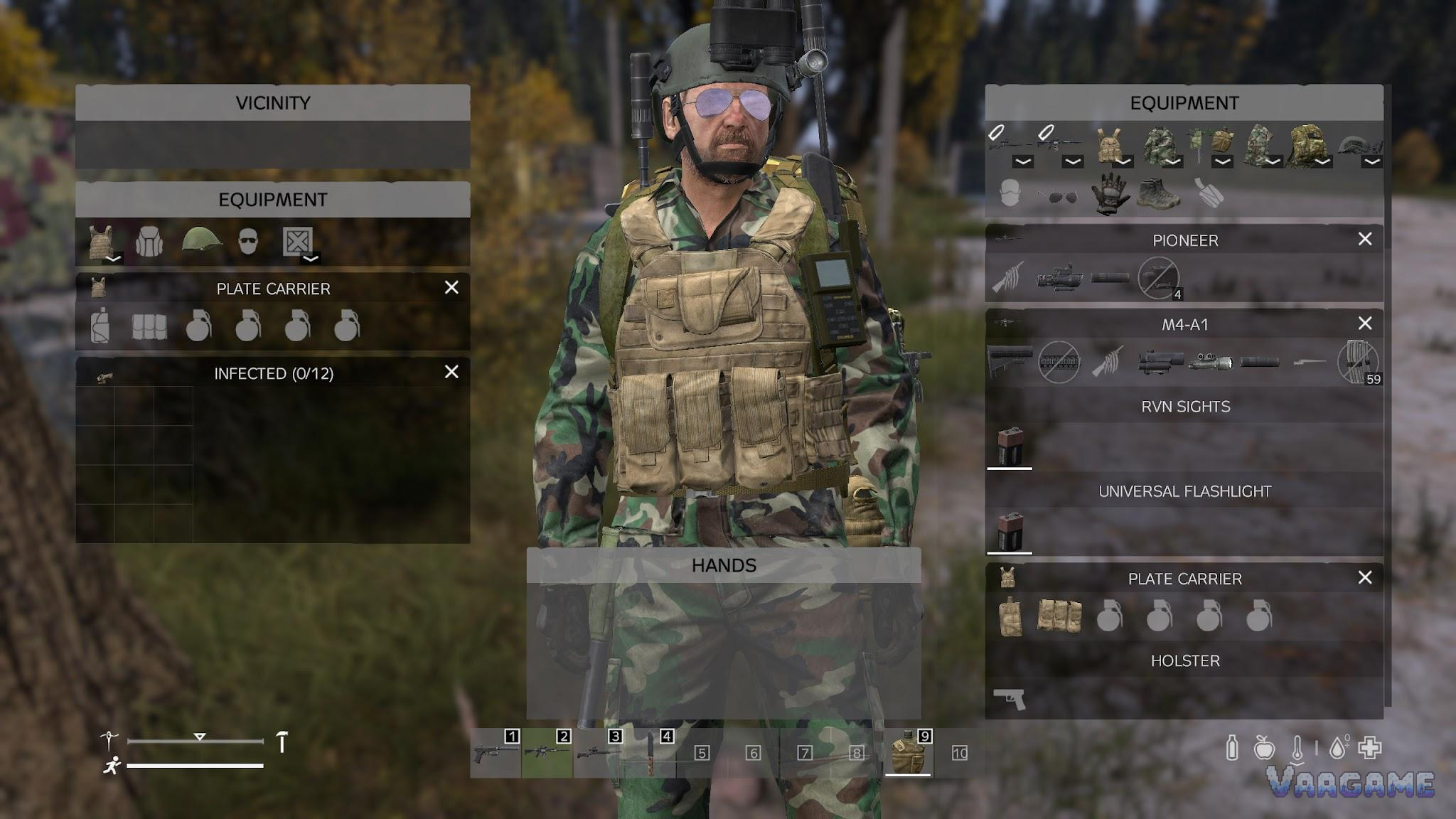 A Plate Carrier is valuable protection, but armor, weapons and ammunition all spend the same stamina budget.