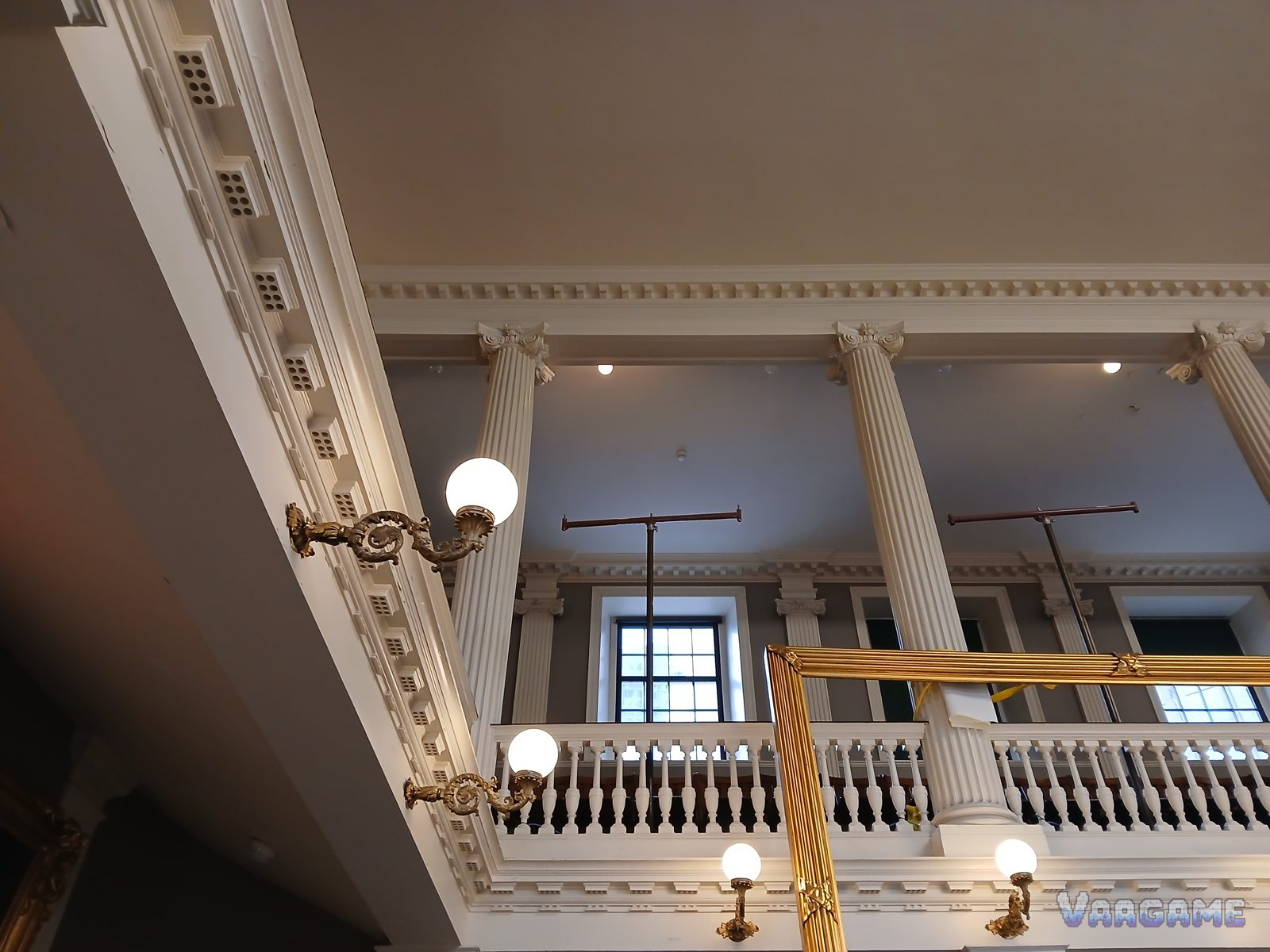 Interior hall of Faneuil Hall in Boston