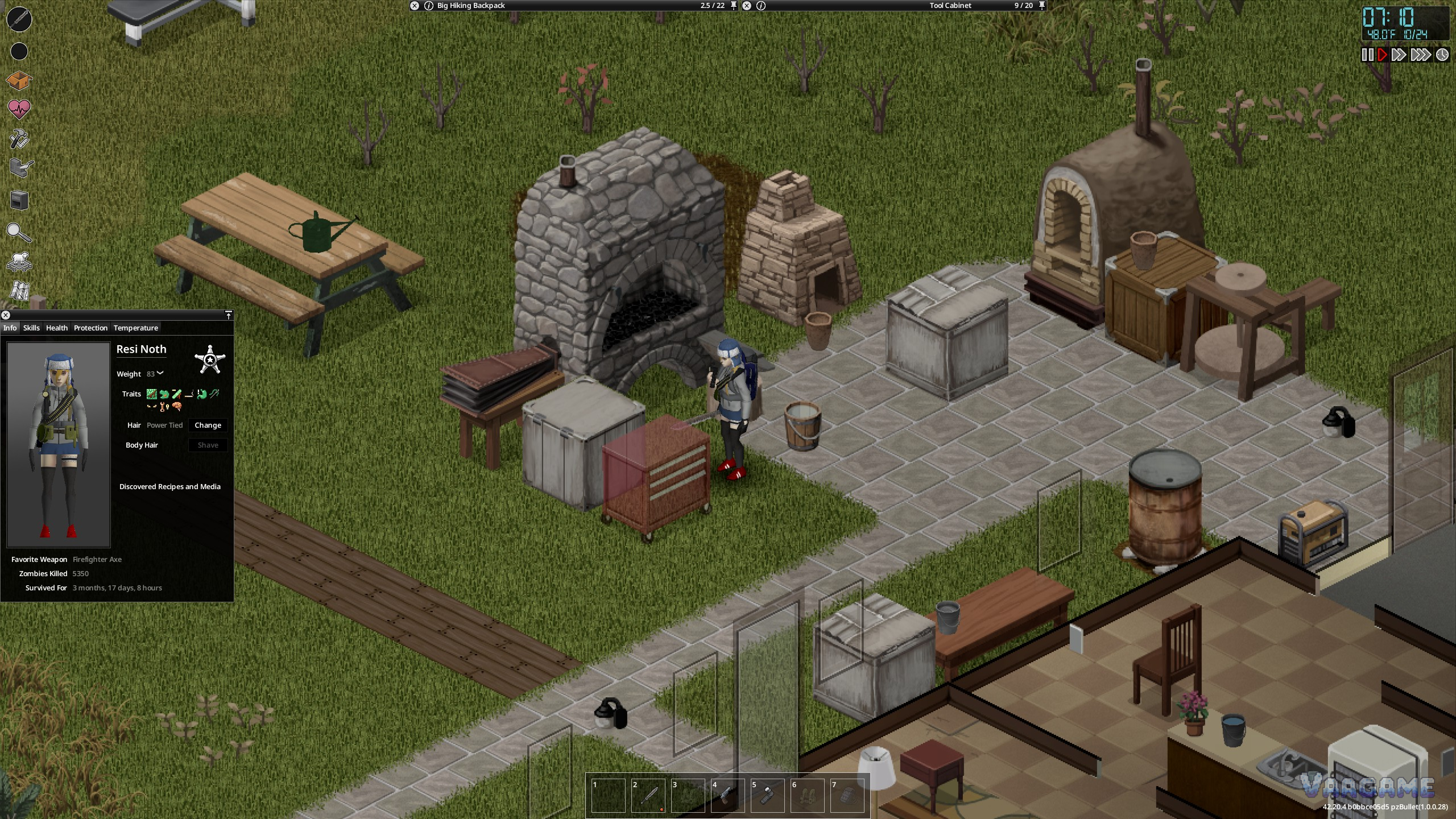 An advanced forge station outdoors