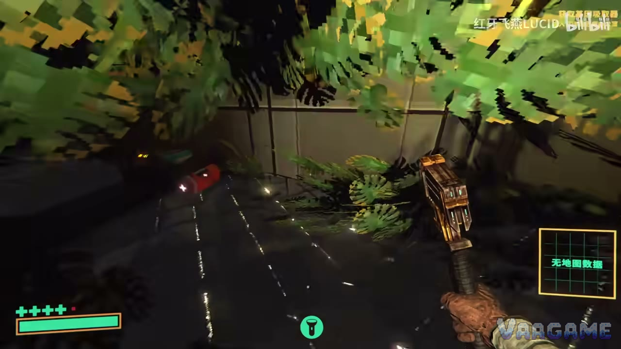 Ground level in the Nexus Gardens, wrench in hand