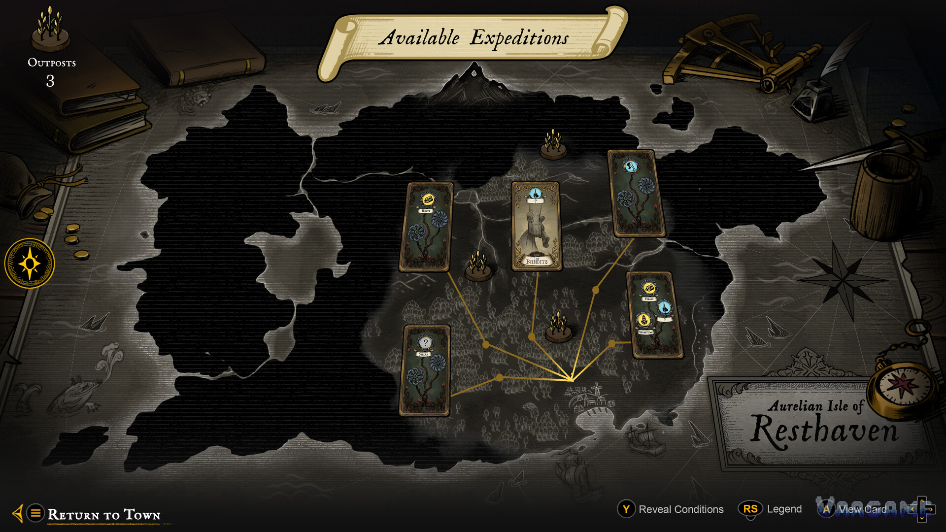 Curse of Resthaven Expeditions and Cards Guide: Map, Companions, Campsites and Deck Building