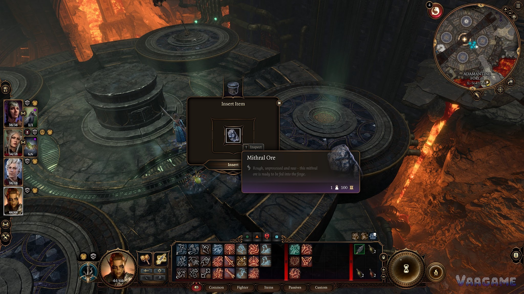 How to operate the forge — correct order