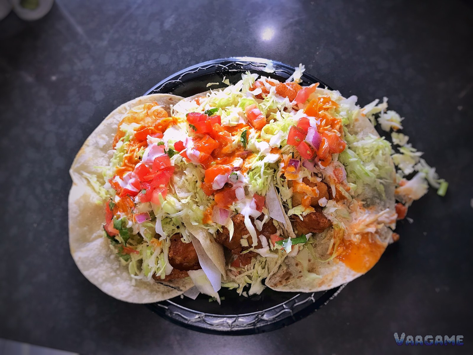Baja tacos on a plate