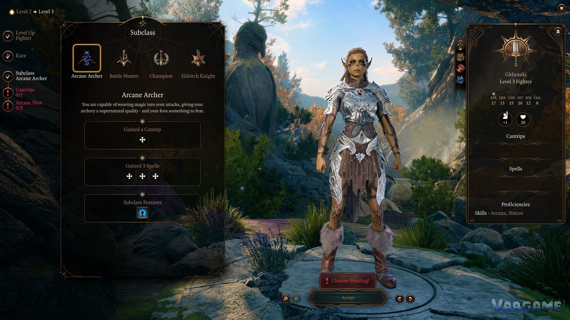 Subclass unlock levels