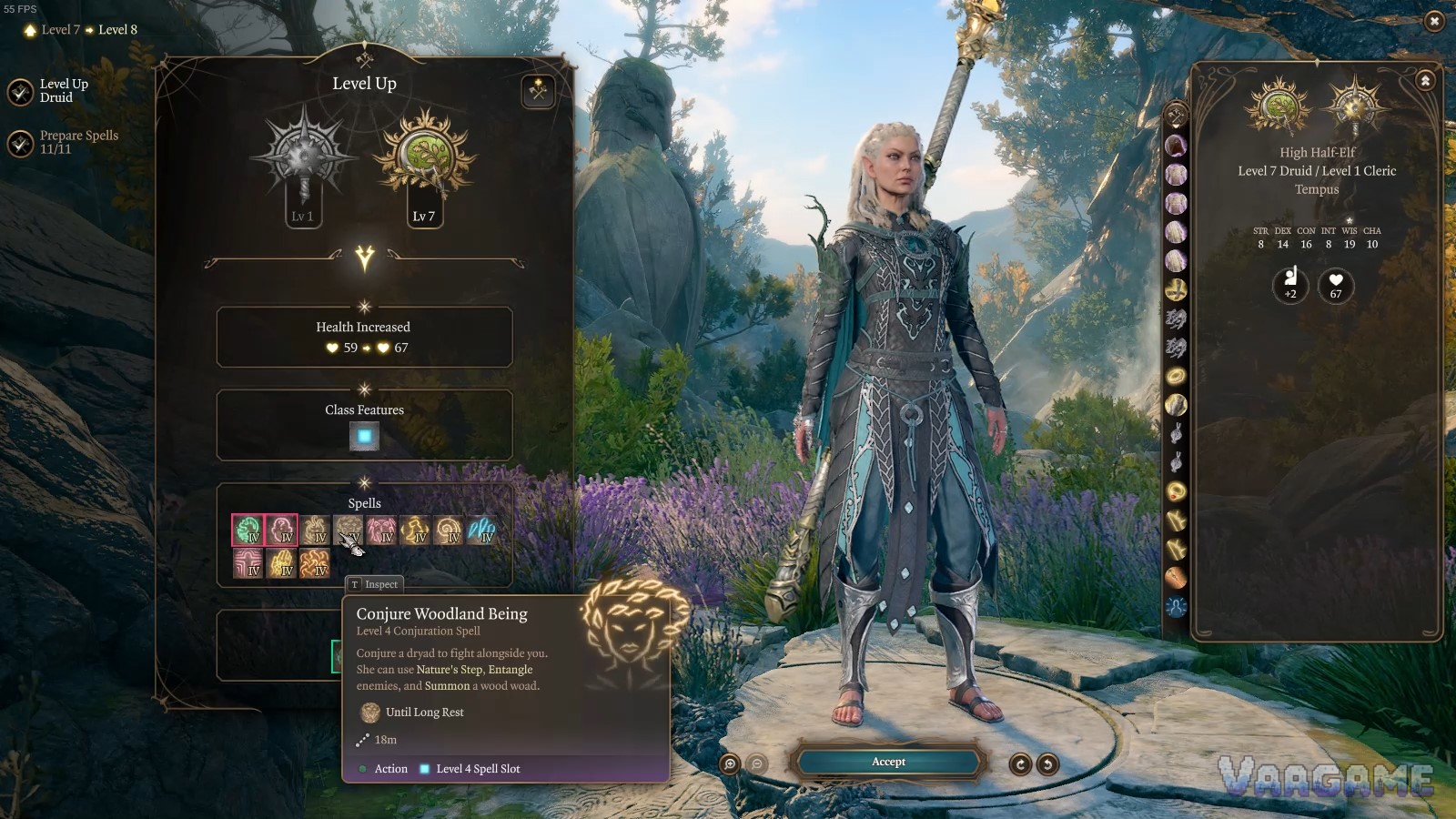 Spellbook by tier: the Druid is still the real engine