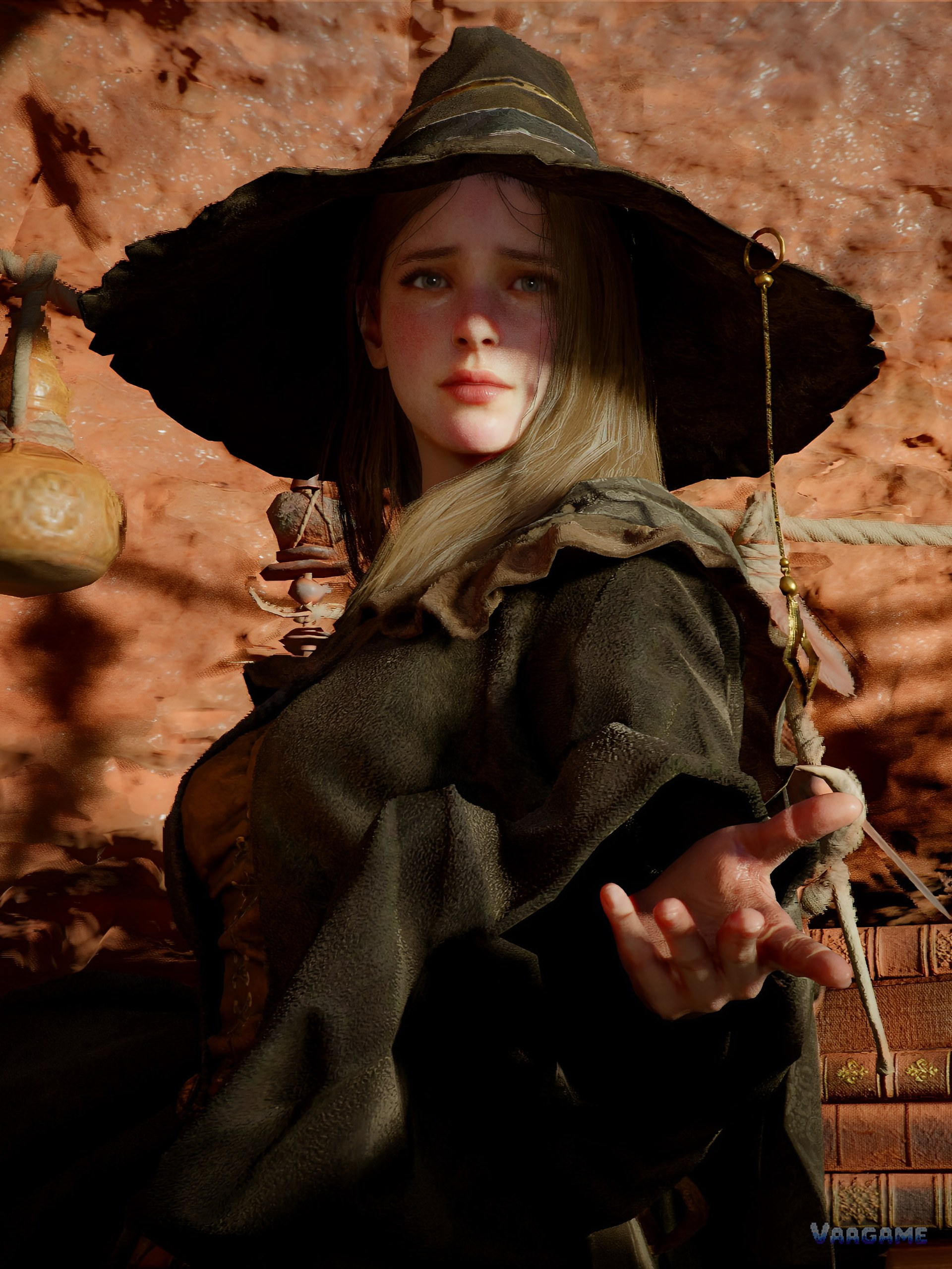 A traveler in a wide-brimmed hat: Pywels people are introduced gradually, so meet them in order and let roles reveal themselves.