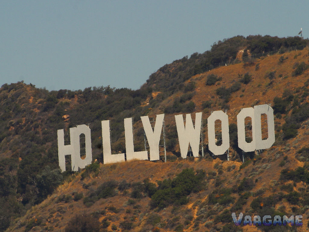 The Hollywood Sign on Mount Lee seen from Griffith Park