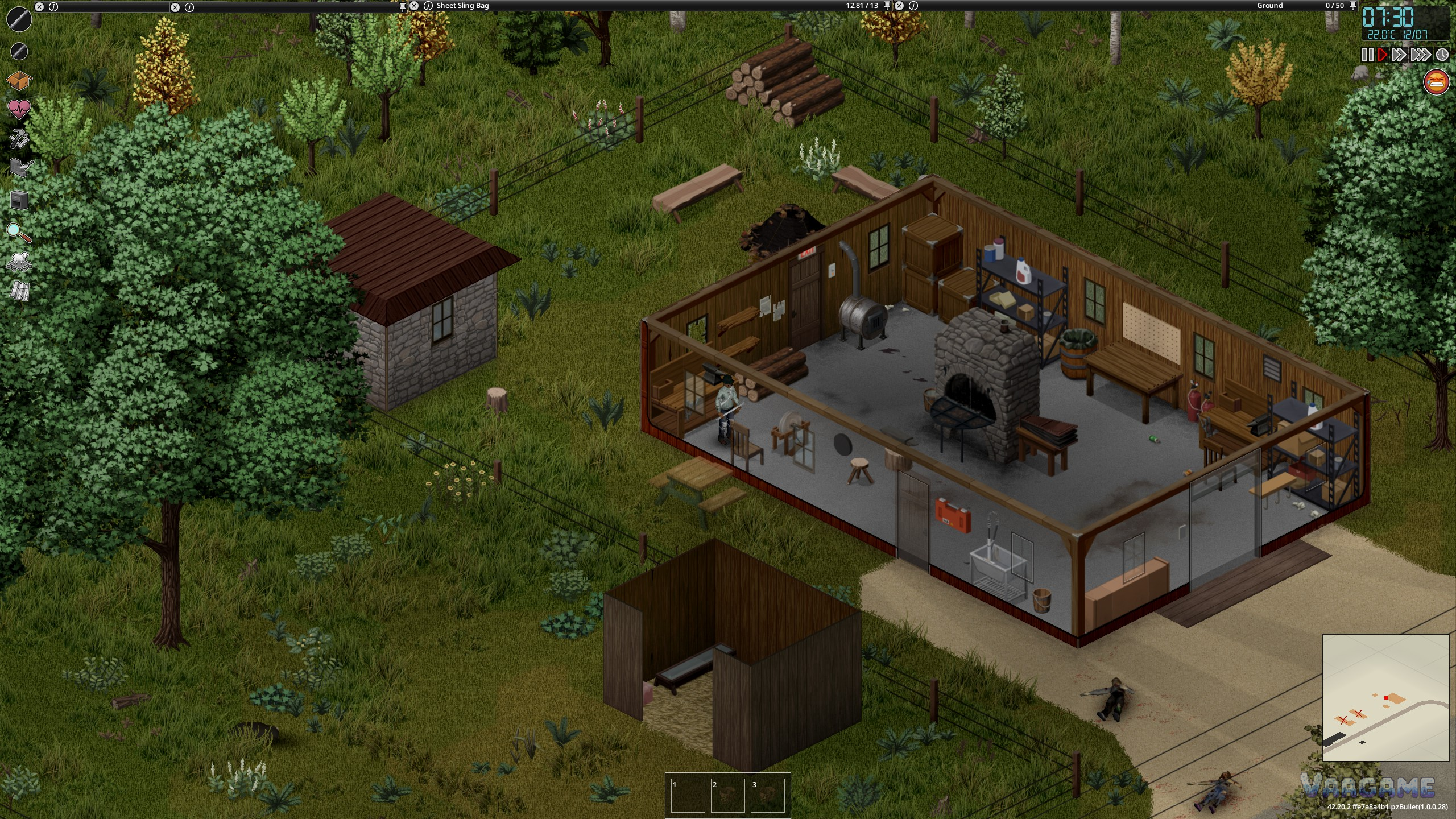 A homestead built around its smithy