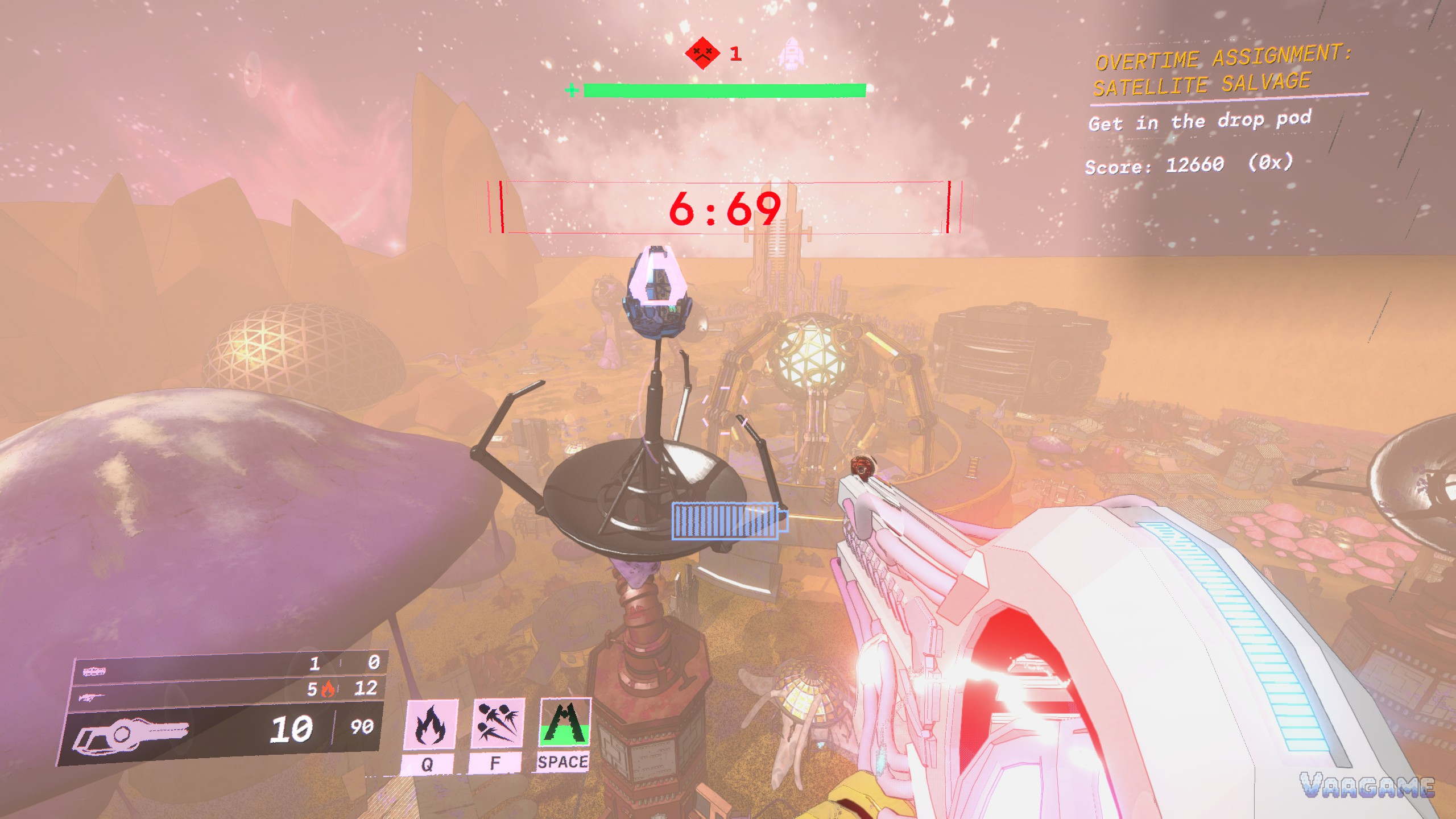 Overtime Assignment Satellite Salvage ending get in the drop pod