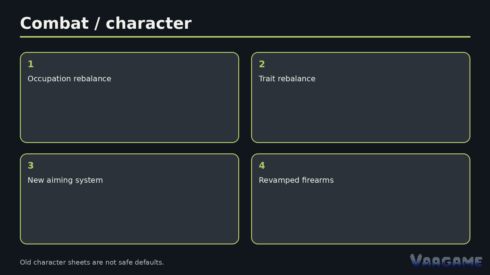 Character creation is not backward-compatible knowledge
