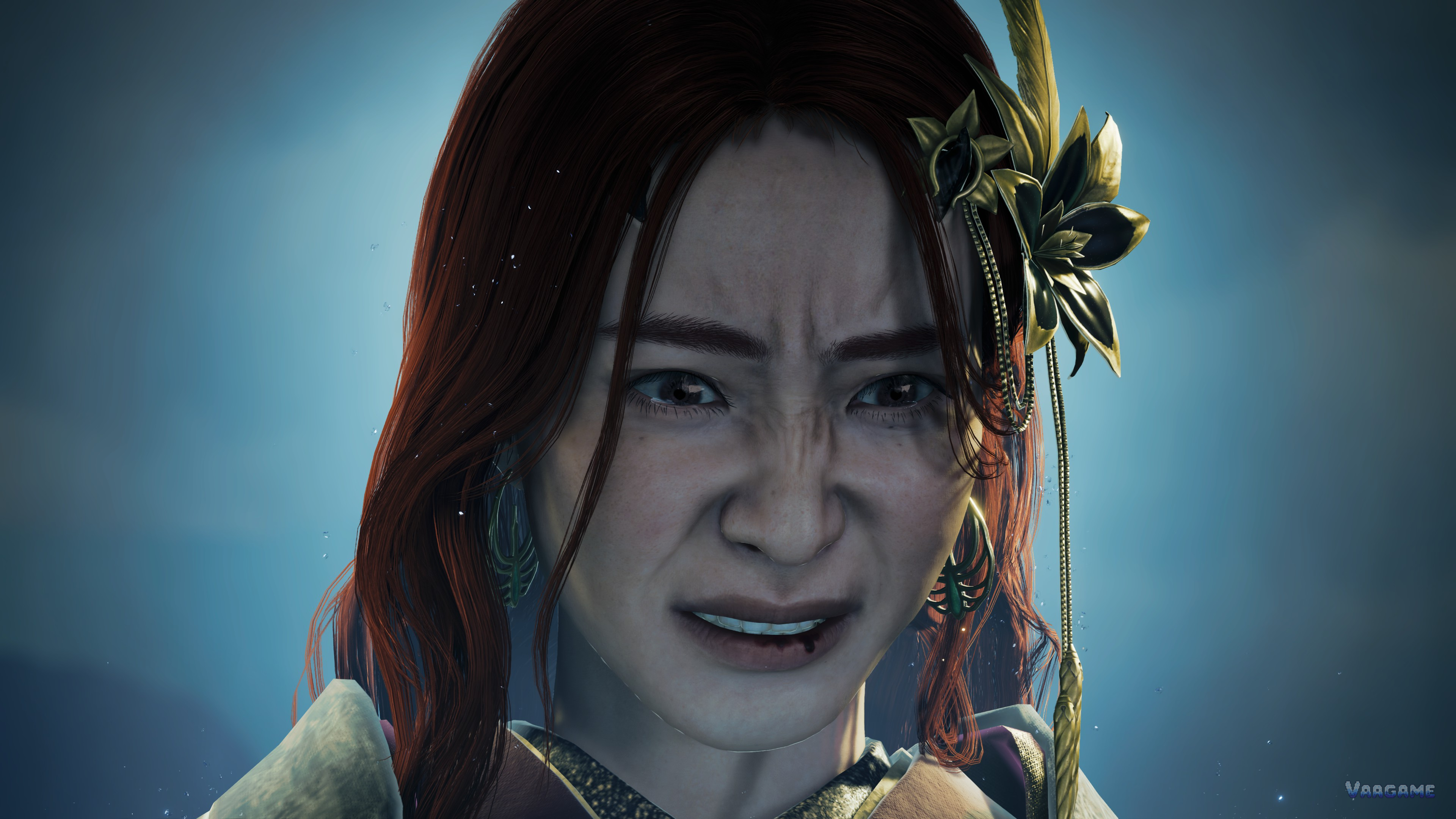 A woman in portrait