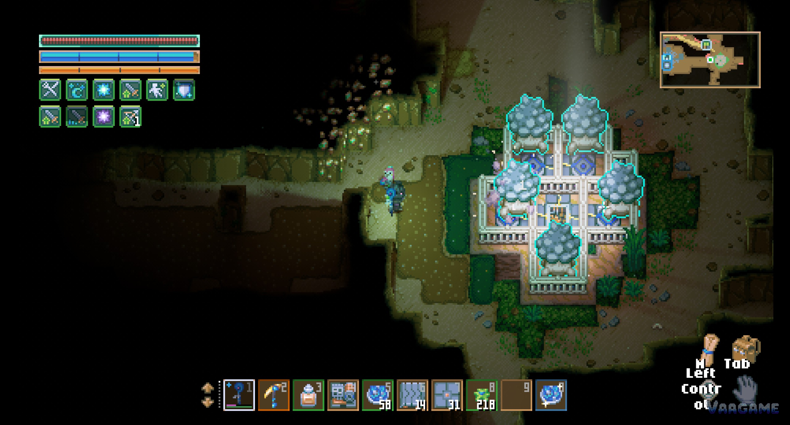 A white stone maze ruin standing in the Forgotten Ruins