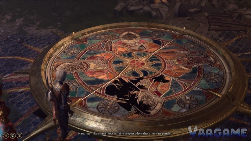 Step 1 — Dawnmaster’s Crest: solve the weapon puzzle or use the DC 30 shortcut