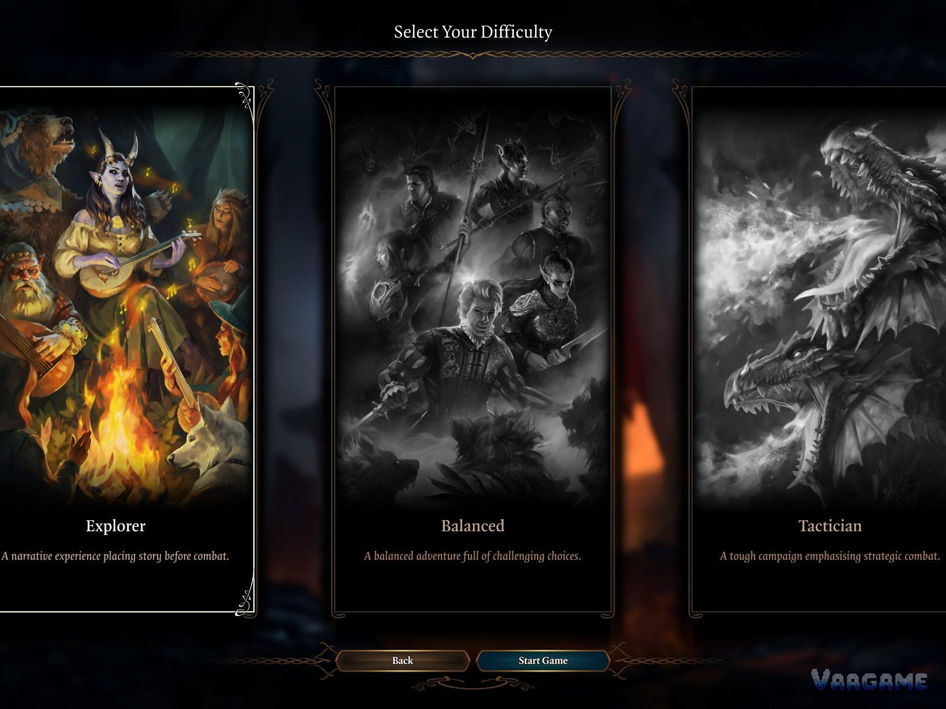 There are five difficulty modes, but Custom makes “five” misleading