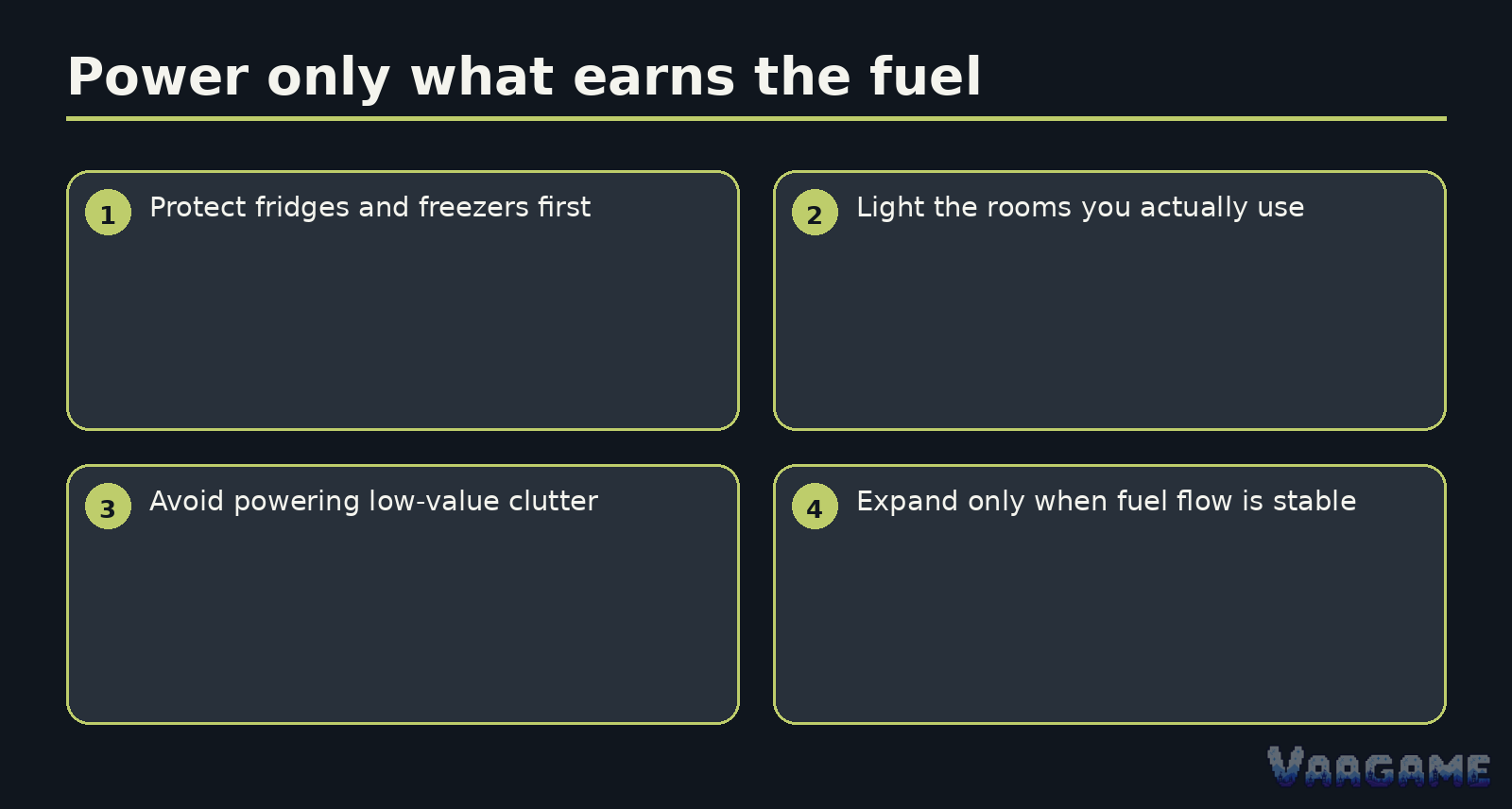 How to set up a generator correctly