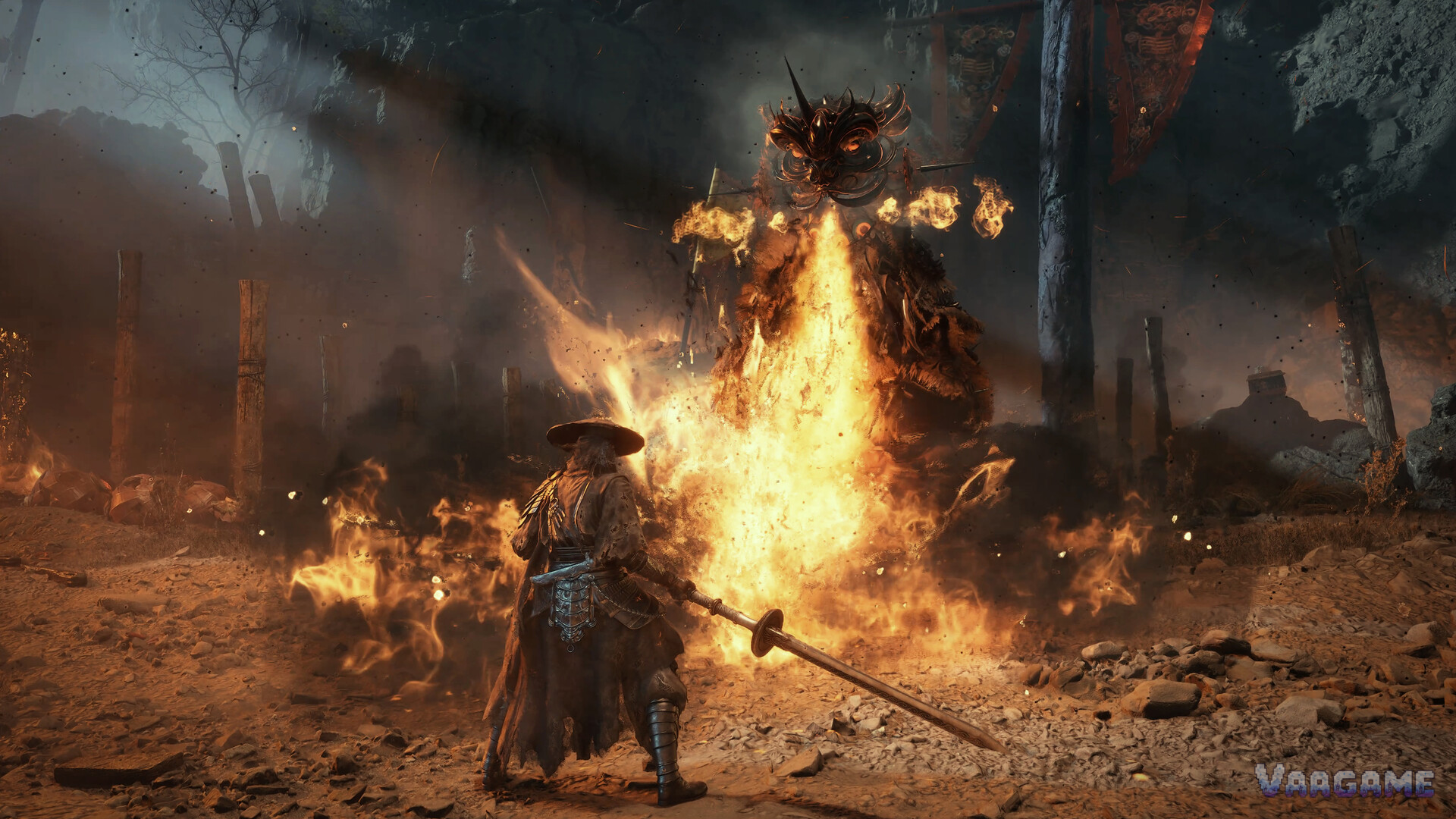 Soul faces a giant fire breathing beast