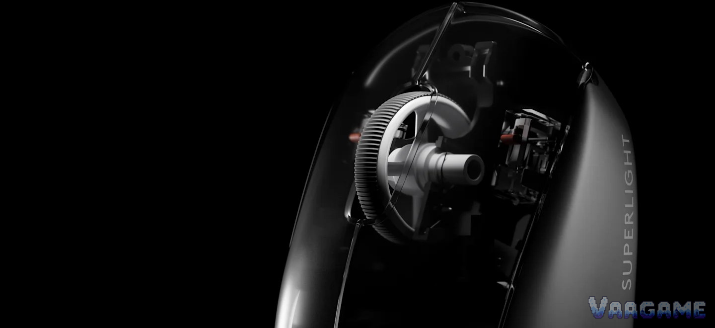 Logitech G Pro X Superlight 2 内部透视图