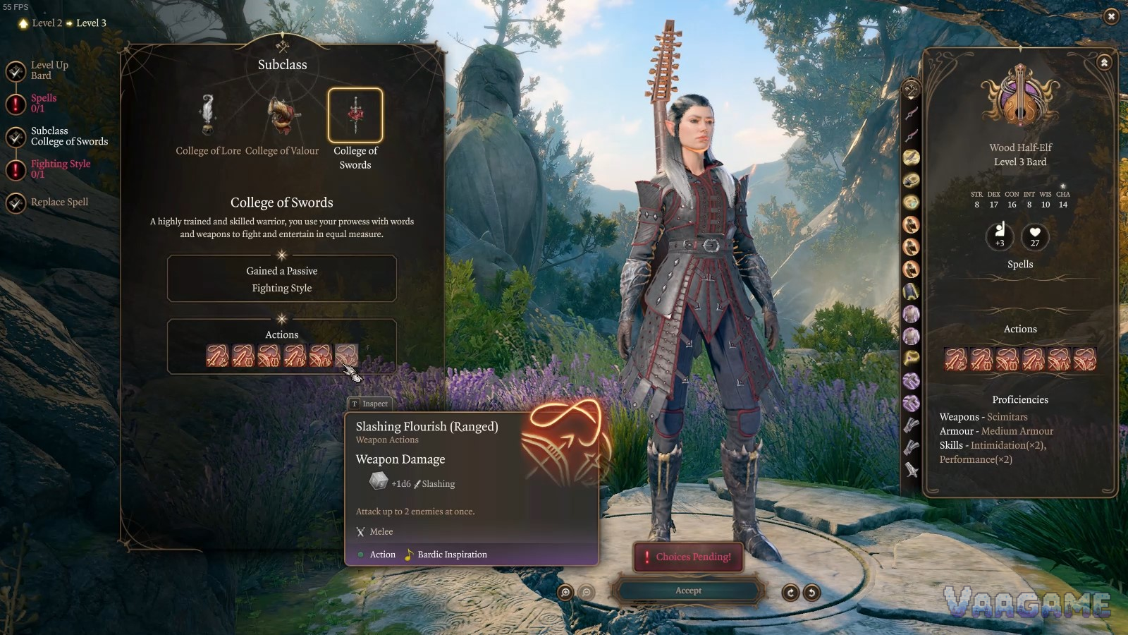 Blade Flourishes: three different jobs
