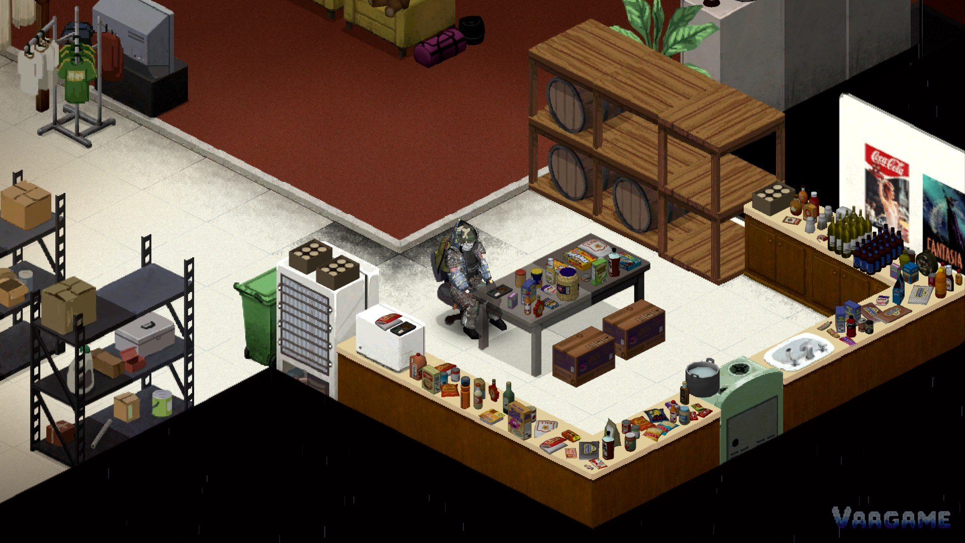 The worktable end of the system: parts, tools and materials staged in one place