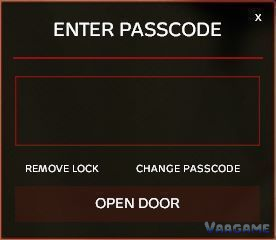 Code Lock keypad asking for a passcode