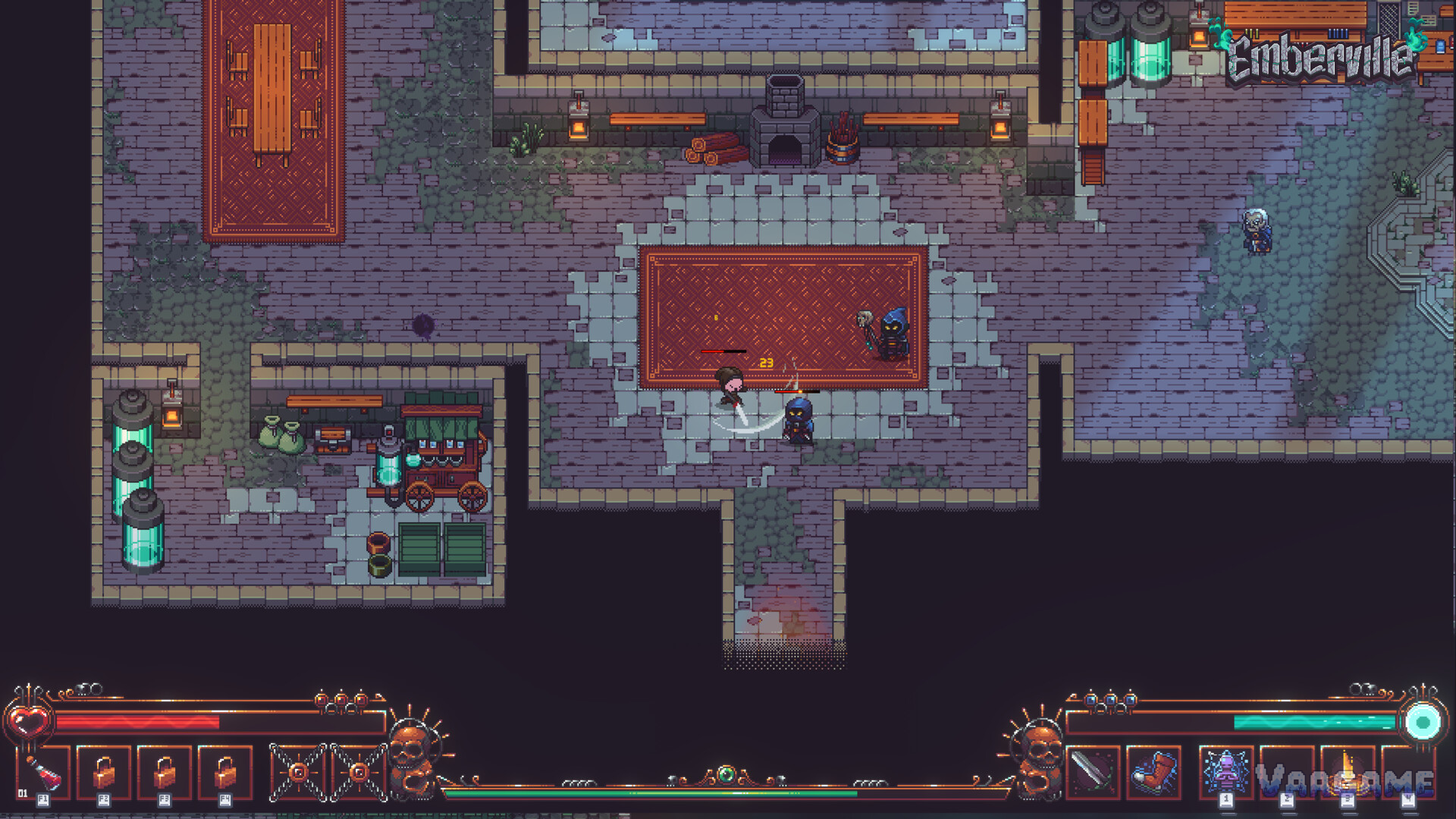 Hooded figures in the halls: not every fight in the Vitromotus is against monsters