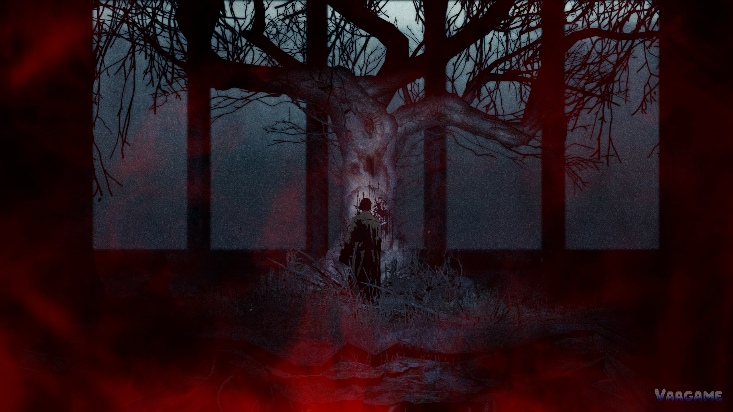 The Strange Tree in the red otherworld