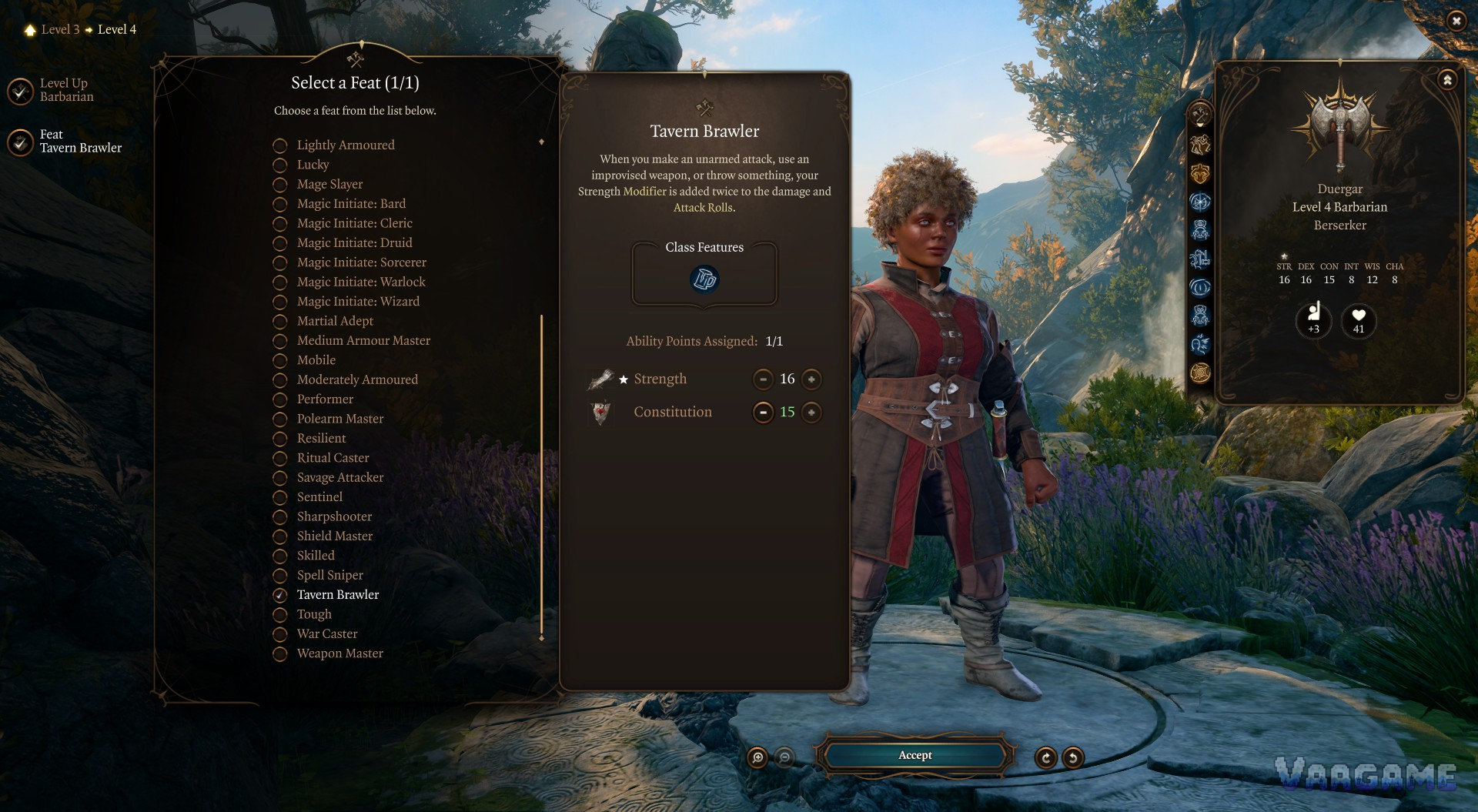 Tavern Brawler: a build-defining feat, not a generic Strength pick